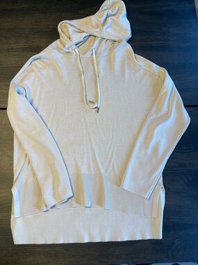 Workshop Republic Clothing Light Cream Knit Hoodie